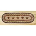 Earth Rugs Barn Stars Oval Stair Tread 49-ST019BS